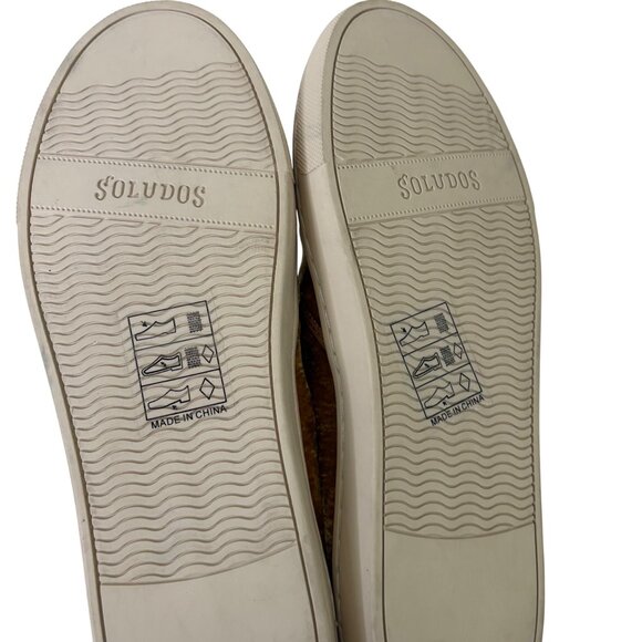 Soludos Women's Velvet Gold Embroidered Peacock Slip-On Shoes Size 7 - Picture 8 of 10